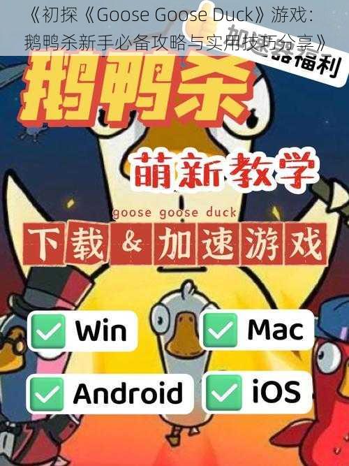 《初探《Goose Goose Duck》游戏：鹅鸭杀新手必备攻略与实用技巧分享》