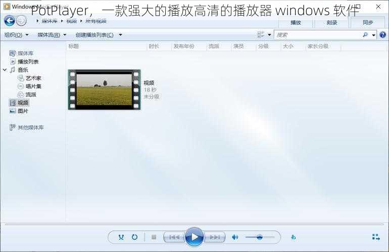 PotPlayer，一款强大的播放高清的播放器 windows 软件