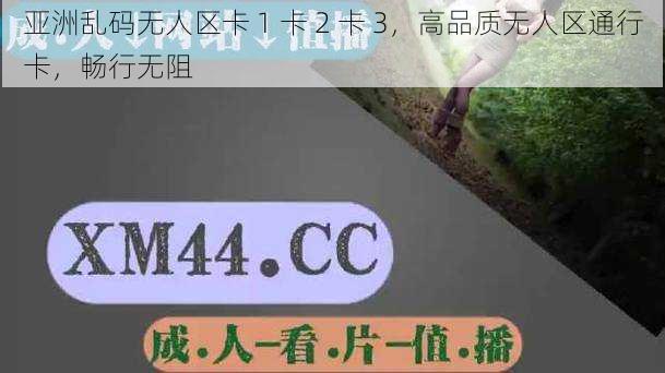 亚洲乱码无人区卡 1 卡 2 卡 3，高品质无人区通行卡，畅行无阻