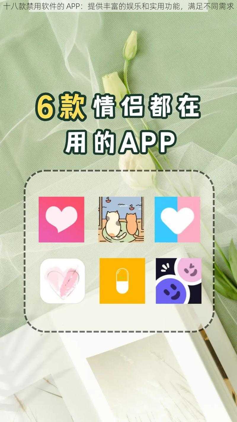 十八款禁用软件的 APP：提供丰富的娱乐和实用功能，满足不同需求