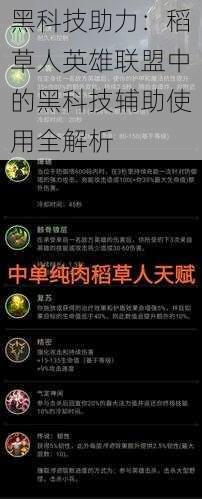 黑科技助力：稻草人英雄联盟中的黑科技辅助使用全解析