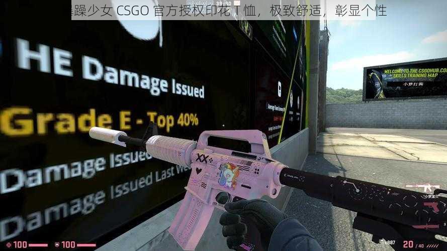 暴躁少女 CSGO 官方授权印花 T 恤，极致舒适，彰显个性