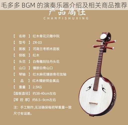 毛多多 BGM 的演奏乐器介绍及相关商品推荐