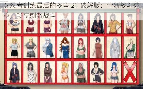 女忍者训练最后的战争 21 破解版：全新战斗体验，畅享刺激战斗