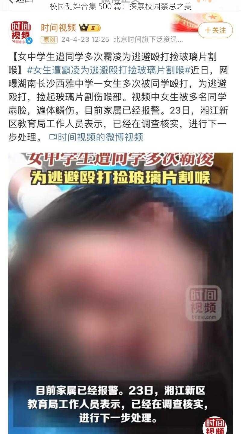 校园乱婬合集 500 篇：探索校园禁忌之美